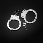  Carbon Steel Handcuff Hathkadi With Double Lock   2 Keys   Adjustable Handcuffs