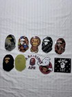 10 Bape Skateboard Longboard Vintage Vinyl Sticker Laptop Luggage Car Decals