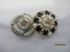Chanel 2 Buttons   23-24mm  Gold  Tone  Metal    This Is For 2