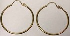 High Quality 14ktgf 25mm Top Wire Hoops Ancient Meso-america Aztec Inca Colombia