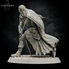 Elven Warrior Miniature For Dungeons   Dragons Pathfinder 3d Printed 32mm 75mm