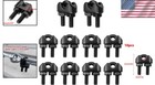M3 Wire Rope Clamp In Black  10pcs  Rust-resistant 304 Stainless Steel