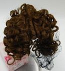 Bell Doll Wig  beatrice -dark Brown Size 13 14-no Bangs  Parted Curly-no Tags