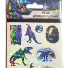 Jurassic World Stickers Holographic Glossy 4 Sheets Sandylion Jurassic Park New