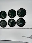 Rare Vintage Sascha Brastoff Plates     Set Of 6    signed Leaf Design     Mcm Pottery