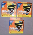 Gillette  3-pack  Fusion 5 Proglide Shield Defense Razor Blades  24 Cartridges 