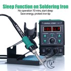 Yihua 8786d-i Hot Air Rework Station Soldering Iron Station Kit Desoldering Tool