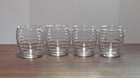 Anchor Hocking Beehive Clear Water Whiskey Wine Glasses Set Of 4 Vintage 70s