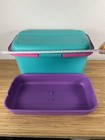 Eagle Craftstor Craft Sewing Tote Storage System Organizer Teal Pink Purple 19in