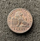 1882 Belgium 1 Centime - Km  33 1 - Au  choice Rb   tm1258