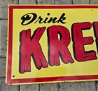 Rare 1960 s Vintage Original Drink Kreemo Soda Cola Sign