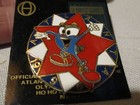 Usa Olympic Exclusive Pin Licensee Of  96 Team Games Atlanta Mascot Round Stars