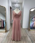 Elegant Mother Of Bride Dress V Neck Long Sleevechiffon Dinner Guest Mother Gown