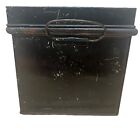 Antique vintage Tin Metal Bread Box Primitive From Upstate New York Farmhouse
