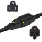 3 Prong Extension Cord 1 To 4 Outlet Power Splitter Indoor Outdoor Plug Saver   