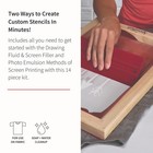 Intermediate Screen Printing Kit - Fabric Starter Set With Inks  Emulsion  Fr   
