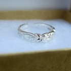 Hawaiian 925k Sterling Silver Scrolling Cut Out Flower Toe Ring 4mm Tr1041 
