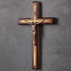 Handmade Wall Cross Wooden Catholic Wall Crucifix - Home Wall Decor
