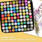 Hyrrt 100 Colors Dual Tips Alcohol Markers  Permanent Sketch Art Markers Pens   