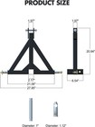3pt Trailer Hitch With 2  Receiver For Cat1  Tractor Quick Hitch Drawbar Adapter
