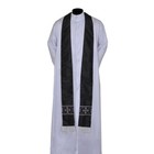 Black Cope   Stole Set With Ihs Embroidery capa Pluvial chape far Fronte New