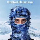 Distressed Balaclava Ski Mask Full Face Knitted Balaclava Beanie Cap Neck Warmer