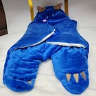Infant 6 12 Month Baby Wrap Blanket Plush Swaddle Sleeping Bag Blue Deer Monster