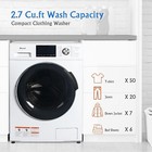Smad 2 7 Cu ft Compact Front Load Washing Machine Automatic Quiet Inverter Motor