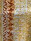 4 Vintage Mcm Dinner Napkins Yellow Orange 13x13 Nos