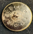 Ex Rare Antique French Paris Back Brass Button Fighting Roosters  Ca   1880s 90s