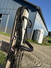 Full Size Kieffer Black Leather Double Bridle With Bit And Matching Reins Set