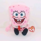 Ty Spongebob Pink Pants Beanie Babies Cancer Awareness Plush W  Tag Vtg  2006  A