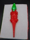 Vintage Plastic Alligator     crocodile        Pencil Sharpener 6  Inch Long Hong Kong