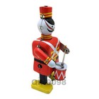 New Tin Wind-up British Drumming Soldier Adult Collection Tin Vintage Decoration