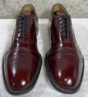 Vtg Johnston   Murphy Aristocraft Burgundy Shell Cordovan Leather Oxfords 12aaa