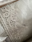 Farmhouse Chic Gray Ruffle Lace Full Queen Duvet Set 3pc Shabby Cottage Classics