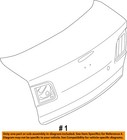 Mazda Oem 04-06 3 Trunk Lid Lid Components-trunk Lid Bnyw5261xd
