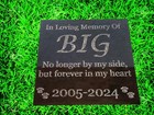 Pet Memorial Grave Stone Garden Marker For Dog Or Cat Personlized Headstone D3
