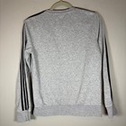 Adidas Essentials 3-stripes Crewneck Sweatshirt Grey Black Du0709 Womens S