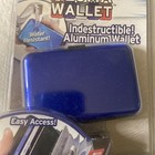 Aluma Wallet Rfid Theft Prevention Unisex Hard Case Blue As Seen On Tv Accordian
