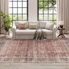  Vintage 5x7 Area Rugs - Large Washable Area Rug For Living Room Bedroom 