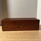 Antique Wheeler   Wilson Sewing Machines Wooden Box Red Velvet Lined  Rare   