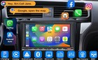 Double Din Car Stereo Radio Bluetooth Touchscreen Player With Carplay Gps  cam