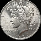  10 Peace Silver Dollar Roll - Bu Brilliantly Uncirculated - 10 Coins - Bullion