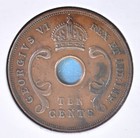 East Africa 1942   Large 10 Cents  Ww2 Era  George Vi    l149