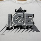 Vintage 80s Labatt Ice Beer Brewing Company Brand Logo Drink Shirt Size Xl