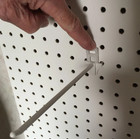  20 Pack  2 Inch Locking Black Plastic Peg Hooks For Pegboard  20 Locks  2 Keys 