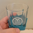 Rare Makers Mark 2017 Shorty Awards Blue Wax Dipped Bourbon Whiskey Rocks Glass