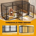 48 Inch Dog Cage Playpen Small Pet Dog Exercise Fence Heavy Duty Metal Crate
