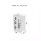 Aluminum 3 Port Usb 3 0 Hub Ms Sd M2 Tf Multi-in-1 Memory Card Reader Adapter Us